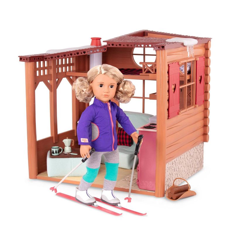 Our Generation Cozy Cabin Dollhouse Playset for 18&#34; Dolls, 3 of 12