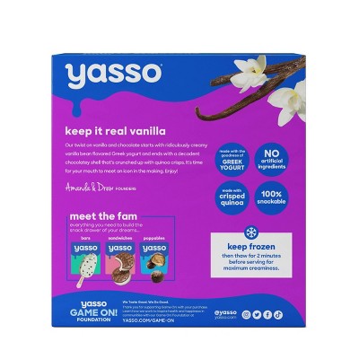 Yasso Frozen Greek Yogurt Indulgent Vanilla Chocolate Crunch - 4ct_4