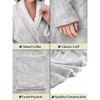 PAVILIA Womens Robe Fleece Plush Soft, Fluffy Fuzzy Cozy Warm Lightweight Bathrobe, Shower Spa House Long - 3 of 4