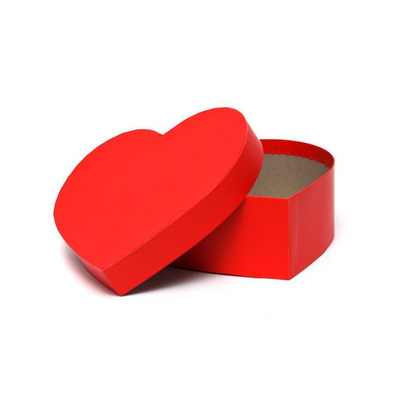 9&#34;x3.3&#34; Heart Shaped Valentine&#39;s Day Gift Box Red - Spritz&#8482;, 3 of 6