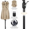 Yaheetech 13ft Double-Sided Patio Umbrella with Solar Lights - 4 of 4