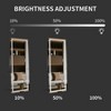 Sapphtopaz Full Length Mirror with Stand, Rectangle LED Mirror Full Length with Metal Frame, Full Body Mirror Floor Mirror for Bedroom, Living Room - 2 of 4