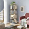 4 Tier Rotating Bookshelf Tower, Spinning Corner Bookshelf for Small Spaces, Revolving 360° Bookcase Storage Rack Tower - 2 of 4