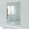 Home Gym Mirrors 12 Inch x 12Pcs Wall Mounted Mirror Glass Frameless Full Length Mirror Tiles - 3 of 4