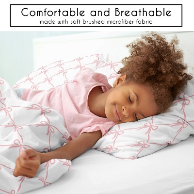 Sweet Jojo Designs Girl Full/Queen Comforter Bedding Set Ballerina and Ballet Bows Pink and White 3pc — фото 4