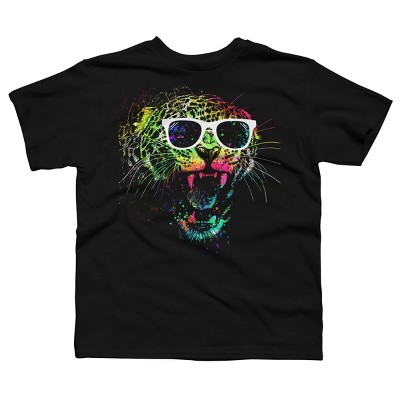 Boy's Design By Humans Technicolor Jaguar By clingcling T-Shirt