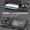 Vena vCommute For Apple iPhone 17 Pro Case Wallet, Case with Stand Leather Card Holder [Military Grade Drop Protection], Black - 3 of 4