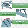 BestMassage Folding Adirondack Chair Wooden Lounger Chair Patio Chair - 3 of 4