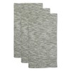 Design Imports Sage/Off-White Tonal Recycled Cotton Waffle Dishtowel Set/3 - 3 of 4
