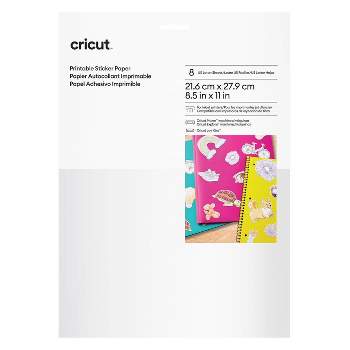 Cricut 8.5"x11" Printable Sticker Paper White