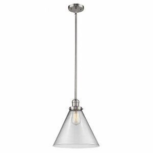 Cone - 1 Light Mini Pendant In Industrial Style-16 Inches Tall and 12 Inches Wide - 1 of 1