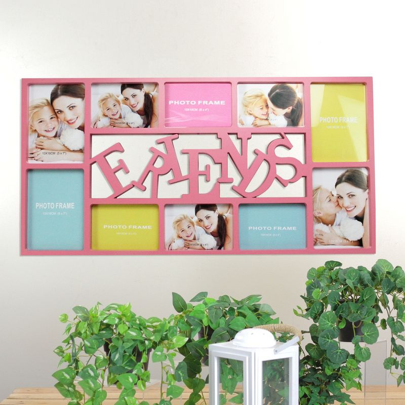 Northlight 28.75” Pink “Friends” Wall Collage Photo Frame, 2 of 3