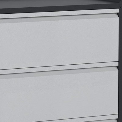 Aobabo Steel Black and Gray Rolling 3-Drawer Tool Cabinet