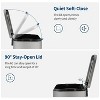 Kitchen Stainless Steel Trash Can, Fingerprint-Proof  with Soft-Close Lid, Foot Pedal & Removable Inner Bucket, Sliver - 4 of 4