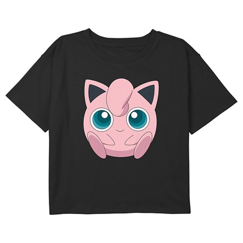 Girl\'s Pokemon Cute Jigglypuff Portrait Crop Top T-shirt : Target