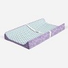 Bacati - Isabella Paisley Lilac Leaves Changing Pad Cover - 2 of 4