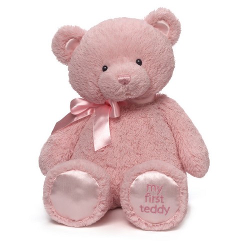 Baby GUND My First Teddy Bear, Ultra Soft Animal Plush Toy for Babies and Newborns, Pink, 18” - image 1 of 1