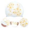 Unique Bargains Silicone Waterproof Floral Pattern Swim Cap 1 Pc - 3 of 4