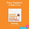 Big Dot of Happiness Family Friends Food and Football Party Napkins, Friendsgiving Party Decor, White 3-Ply Paper Beverage Cocktail Napkins - 24 Count - 4 of 4