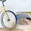 DSVIMOY Bicycles, Men's Beach Cruiser Bike with Wide Wheels, Rear Coaster Brakes, Yellow, 69.29"*25.98"*39.37" - 4 of 4