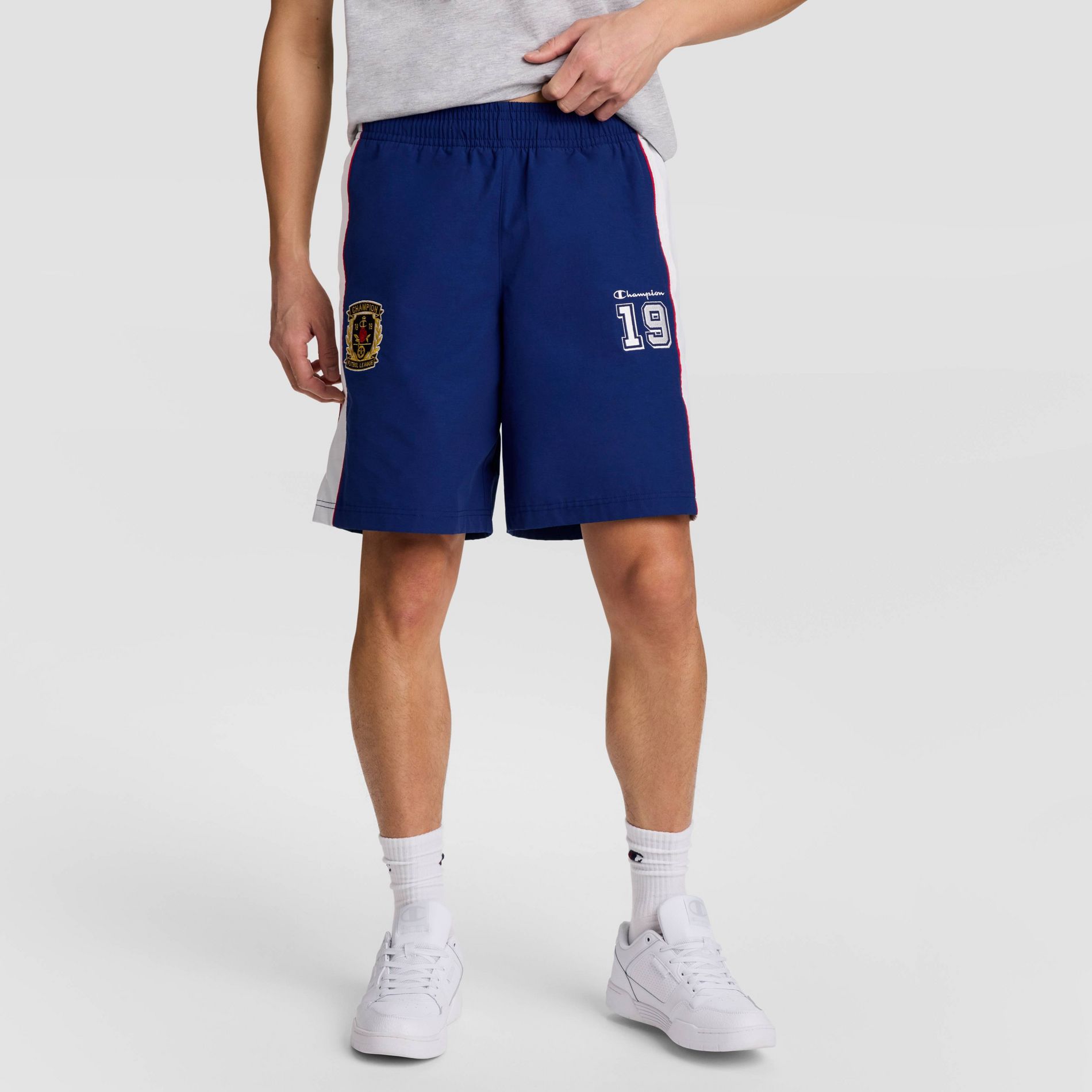 Champion Men's 9" World Game Side Panelled Shorts - Blue Depths