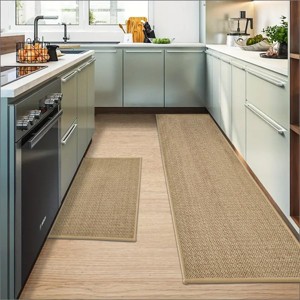 BAGOKIE 2/3 Pieces Non-Skid Kitchen Rugs and Mats Set - 1 of 4