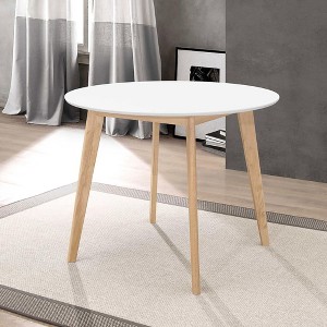 Sapphtopaz Dining Table Round Dining Table Wood Dining Table Kitchen Table for Dining Room, Small Space - 1 of 4