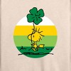 Women's - Peanuts - Woodstock Shamrock Lightweight French Terry Wide Neck Long Sleeve Shirt - 2 of 4