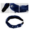 Unique Bargains Women's Braided Faux Pearl Velvet Headband Hairband Accessories 1.2" Wide 1 Pc - 3 of 4