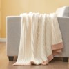 Snuggle Sac Reversible Knit Throw Blanket Soft Ribbed Textured Blanket for All Seasons - 4 of 4