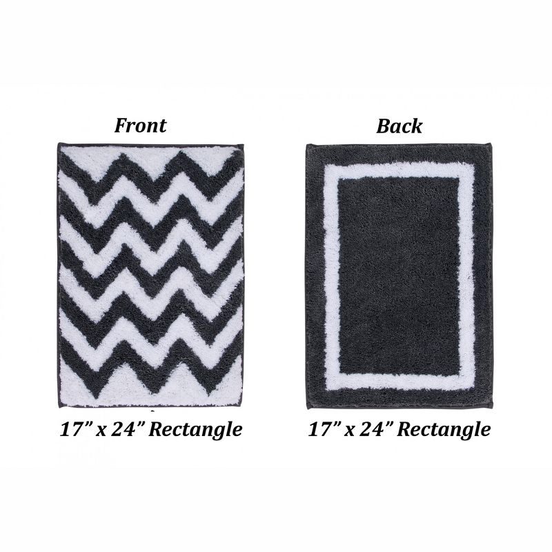 Pegasus Collection 100% Polyester Reversible Bath Rug - Better Trends, 4 of 8