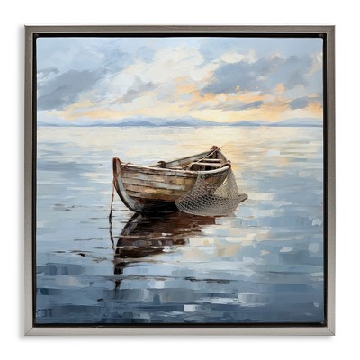 Stupell Industries Fishing Boat Painting, 25" x 25"