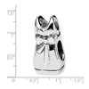 Black Bow Jewelry Sterling Silver Dress Bead Charm - 2 of 3