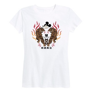Women's - Disney - Mickey And Twin Tigers Short Sleeve Graphic T-Shirt - 1 of 4