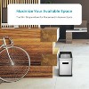 Home Zone Living 9 Gallon Slim Kitchen Trash Can with Open Top for Commercial Use, Stainless Steel, Silver - 3 of 4