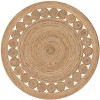 Well Woven Ellie Hand-Braided Geometric Jute Natural Area Rug - 3 of 4