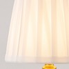ALOADECOR Glam Cordless Brass Table Lamp Touch Control with 3 Way Classic Elegant Dimmable Rechargeable LED Lamp with Fabric Shade（2 Pack) - 4 of 4