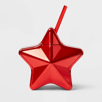 19.8 fl oz Figural Star Tumbler Red - Sun Squad™