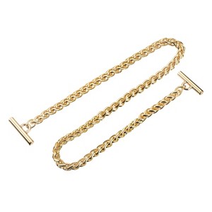 Unique Bargains Shoulder Bag Handbag DIY Accessories Zinc Alloy Flat Chain Strap - 1 of 3