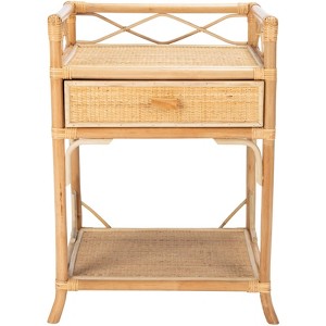 Rumi 1 Drawer 1 Shelf Nightstand - NST4004 - Safavieh - 1 of 4