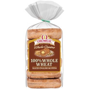 Oroweat 100% Whole Wheat English Muffins - 13.75oz/6ct - 1 of 4