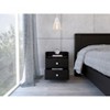 NicBex Nightstand with 2 Drawers,Modern Bedside Table with Wood Frame and Pulls,Side Table for Bedroom,Living Room - 4 of 4