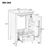 ALEXOUN 20.3" Bathroom Vanity with Ceramic Sink,Storage Cabinet with Soft-Close Door and Drawer & Removable Divider,Finish for Small Bathrooms - 3 of 4