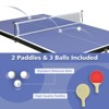 Racxily Foldable Ping Pong Table 4ft - Portable Table Tennis Set w/Net, 2 Paddles & 3 Balls, Aluminum Frame for Indoor/Outdoor, Small Spaces - 4 of 4