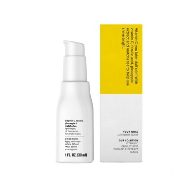 Acure Brightening Vitamin C &#38; Ferulic Acid Oil Free Serum For Face - 1 fl oz_4