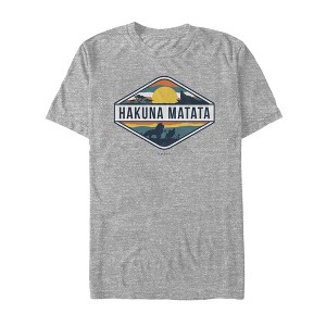 Men's Lion King Hakuna Matata Vibrant Park Emblem T-Shirt - 1 of 4