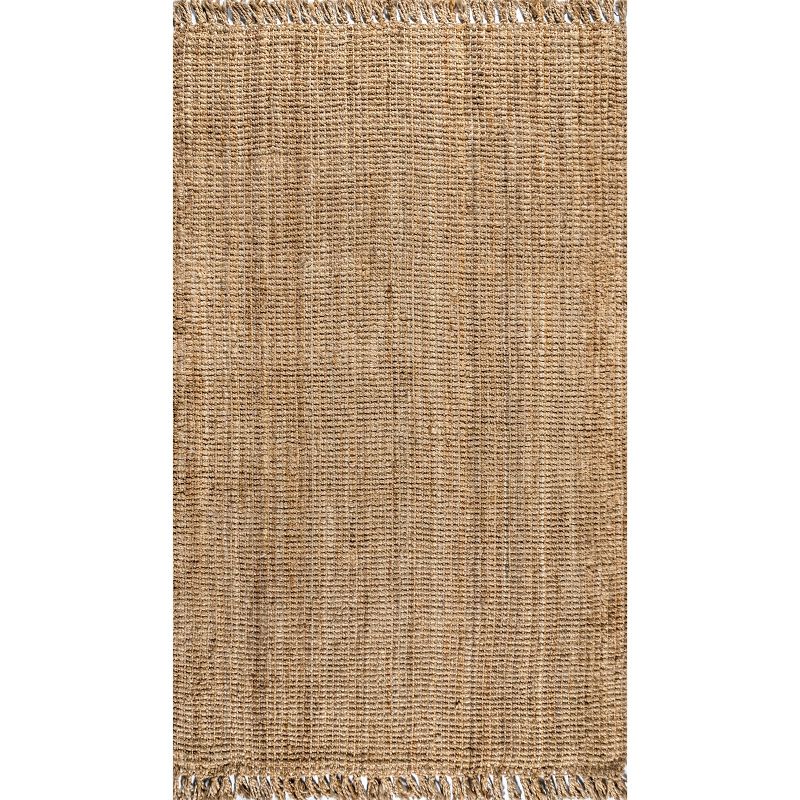 Para Hand Woven Chunky Jute with Fringe Area Rug - JONATHAN Y, 3 of 11