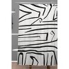 Viviana Gonzalez Modern Improvisation Shower Curtain Black/White - Deny Designs: Polyester Microfiber, Buttonhole Top, Machine Washable - 2 of 4