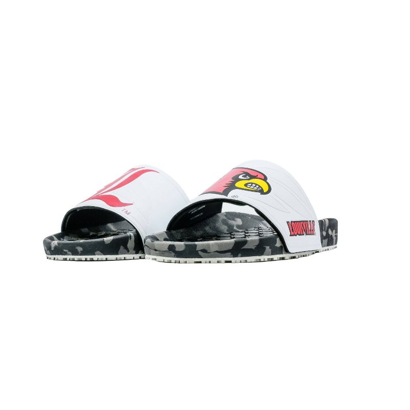 NCAA Louisville Cardinals Slydr Pro Black Sandals - White, 4 of 8