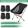 Unique Bargains Durable Non-slip Multipurpose Use Folding Camp Chair Replacement Feet 4 Pcs - 4 of 4